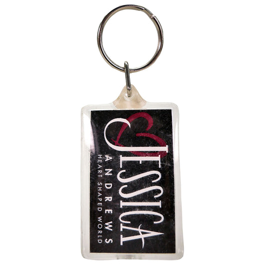 Heart Shaped World Plastic Key Chain
