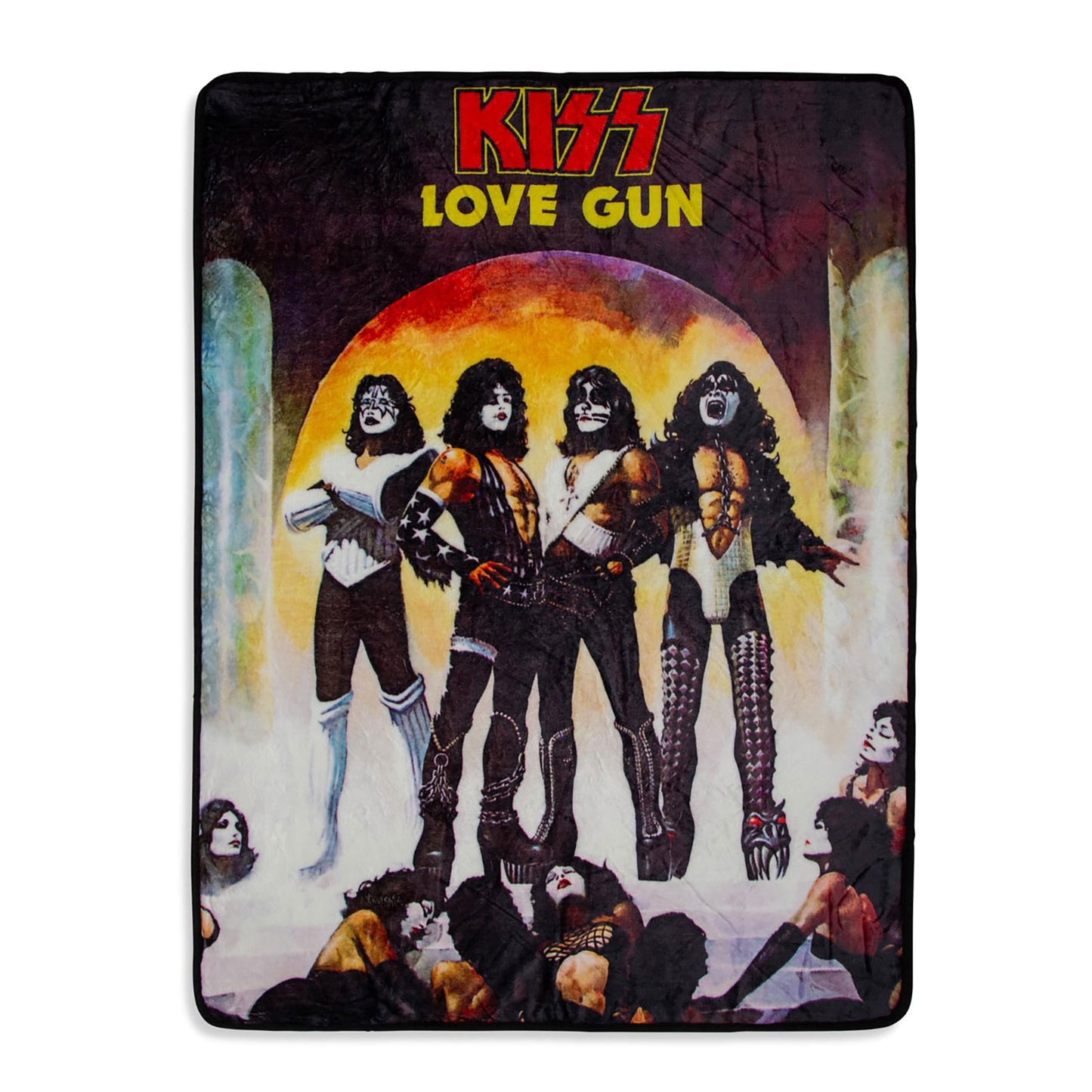 KISS Love Gun Fleece Throw Blanket Fleece Blanket