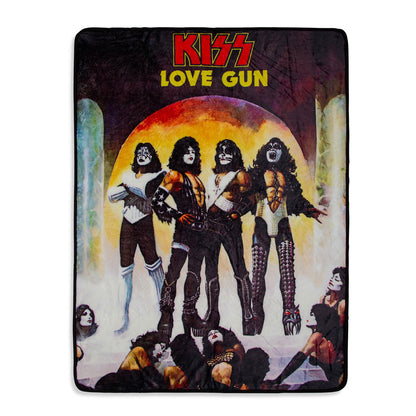 KISS Love Gun Fleece Throw Blanket Fleece Blanket