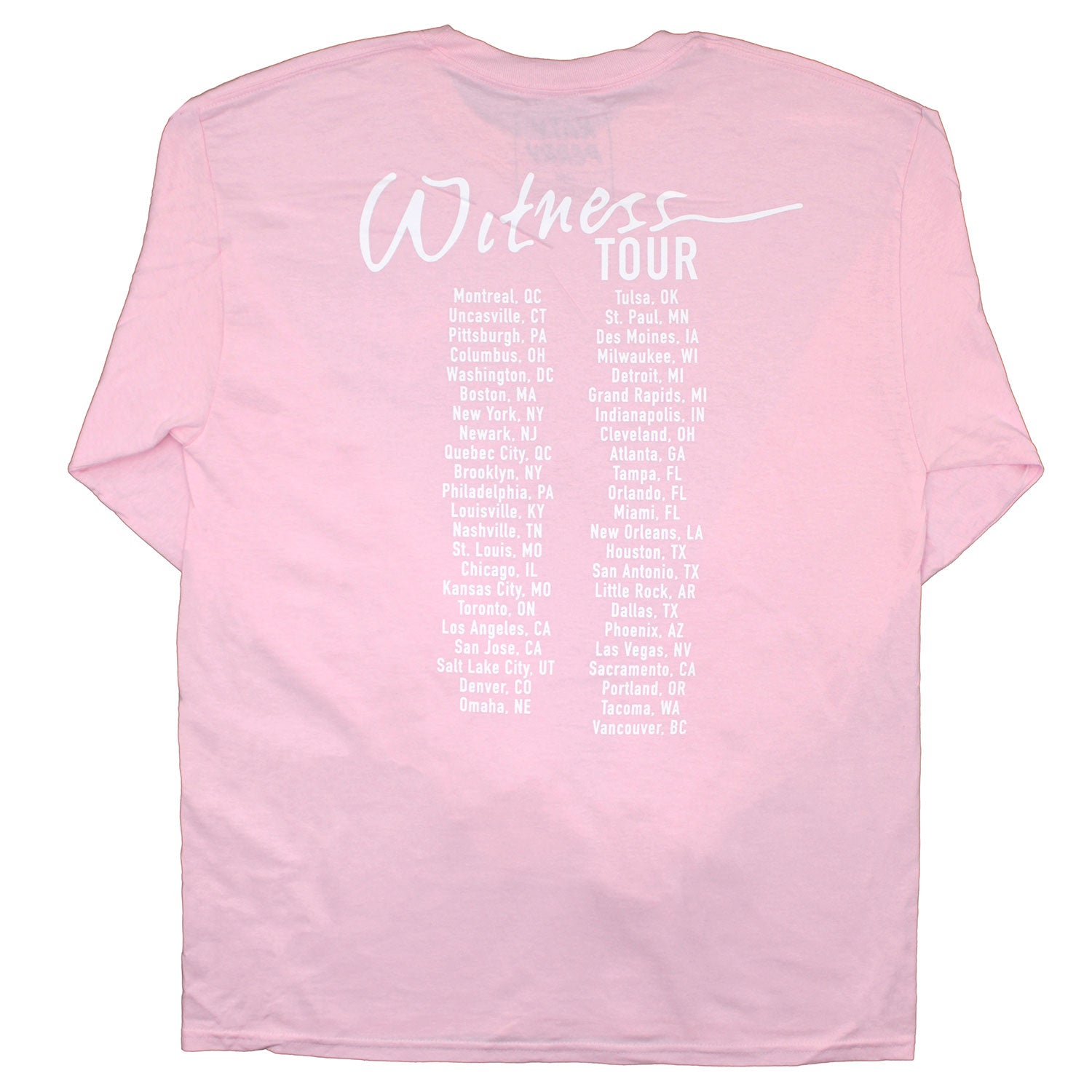 Perry Katy Perry Witness Tour Long Sleeve | Katy Perry Merch Store
