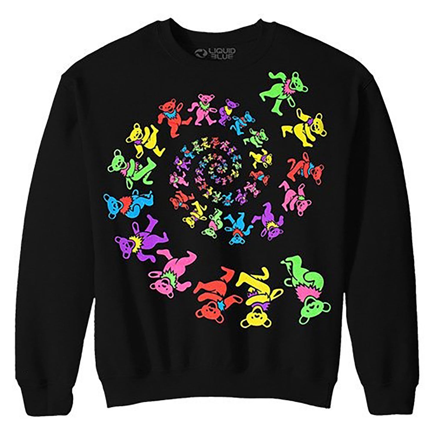 Spiral Bears Blacklight Fleece Sweatshirt