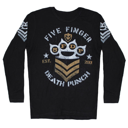 Five Finger Death Punch EST. 2005 Brass Knuckles Logo Thermal Long Sleeve