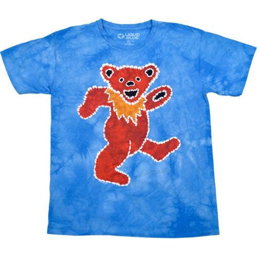 Grateful Dead Tie-Dye Red Bear Tie Dye T-shirt Front