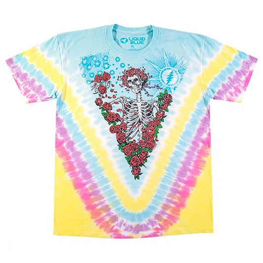Grateful Dead Rose Garden Tie Dye T-shirt Front