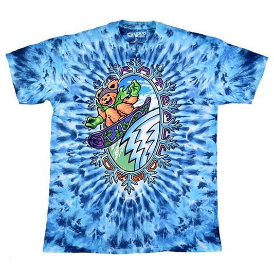 Grateful Dead Snowboard Tie Dye T-shirt Front