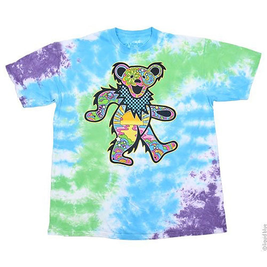 Grateful Dead Mod Bear Tie Dye T-shirt Front