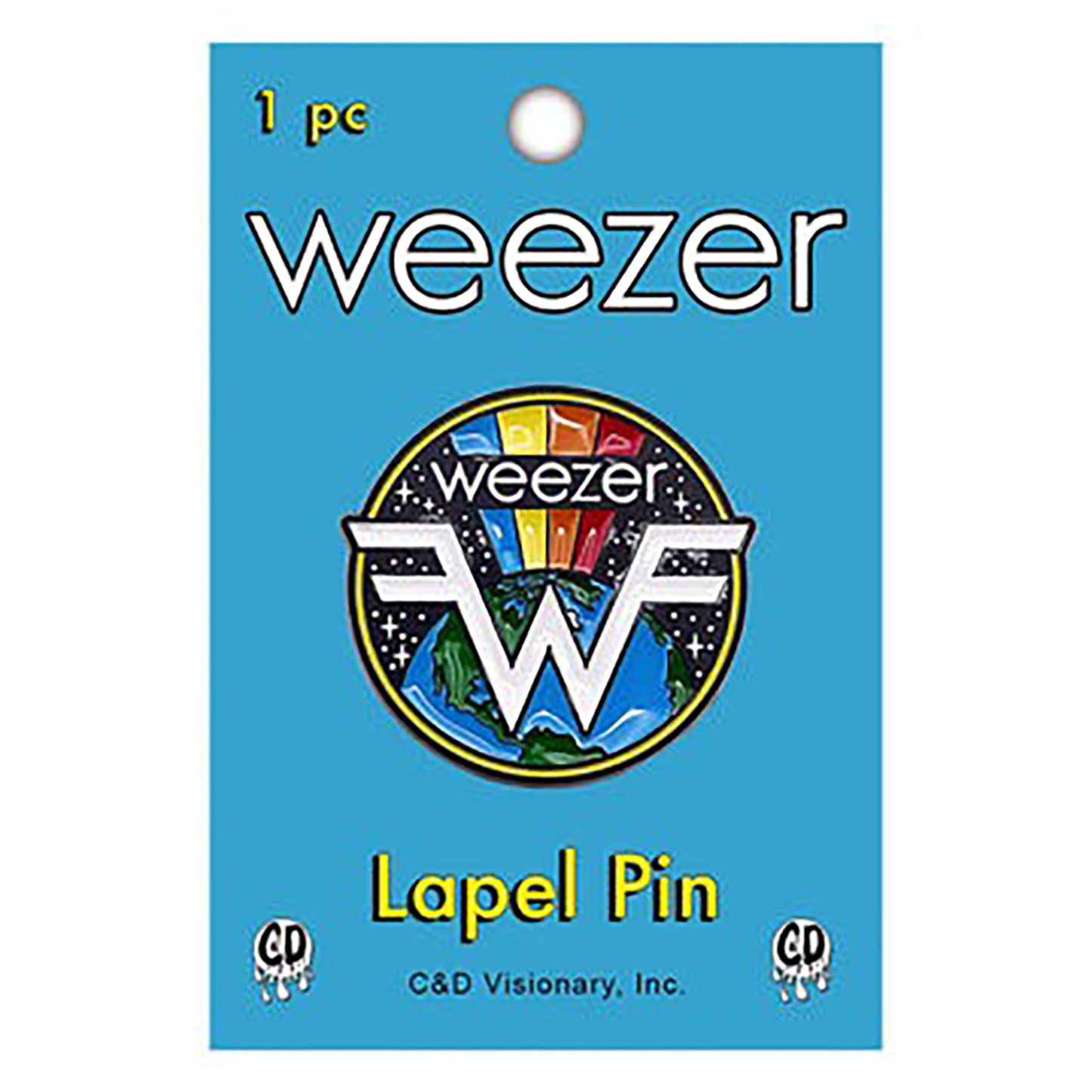 Earth Logo Pewter Pin Badge