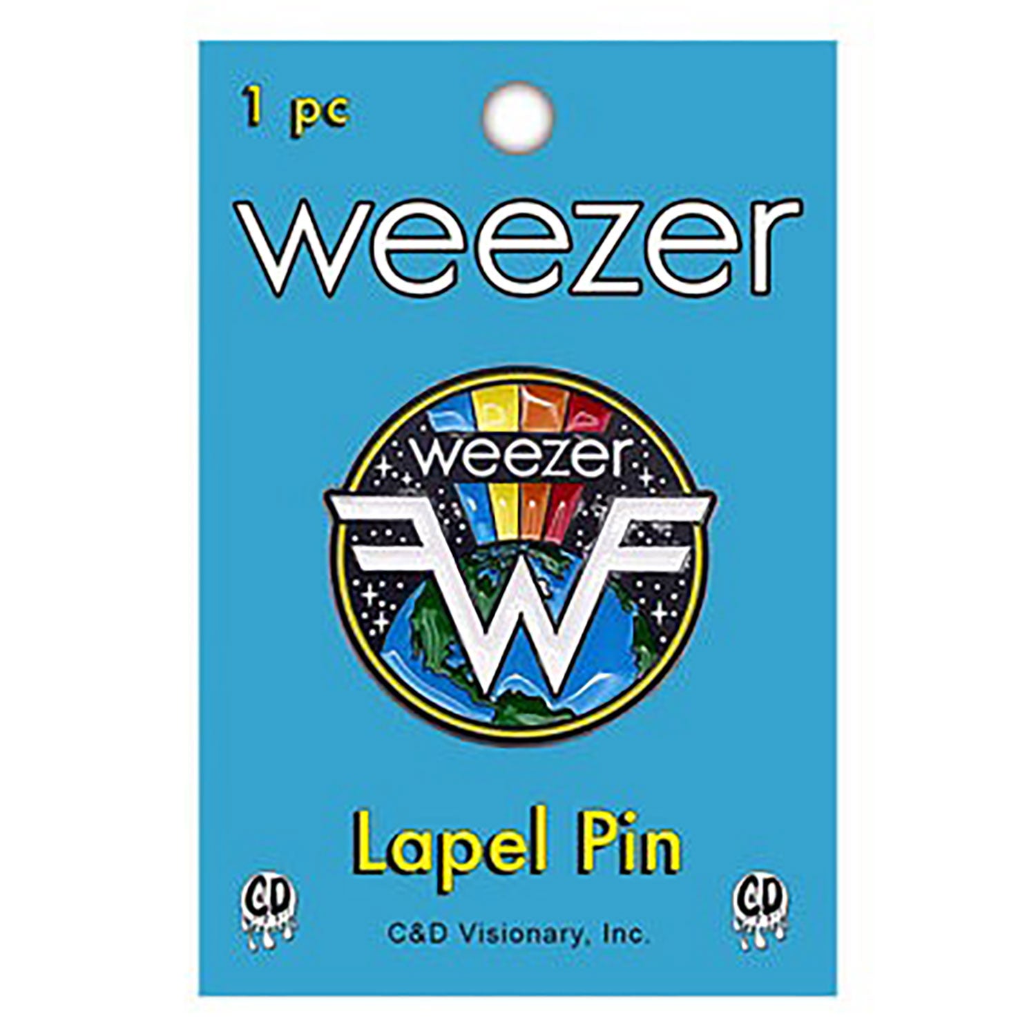 Earth Logo Pewter Pin Badge