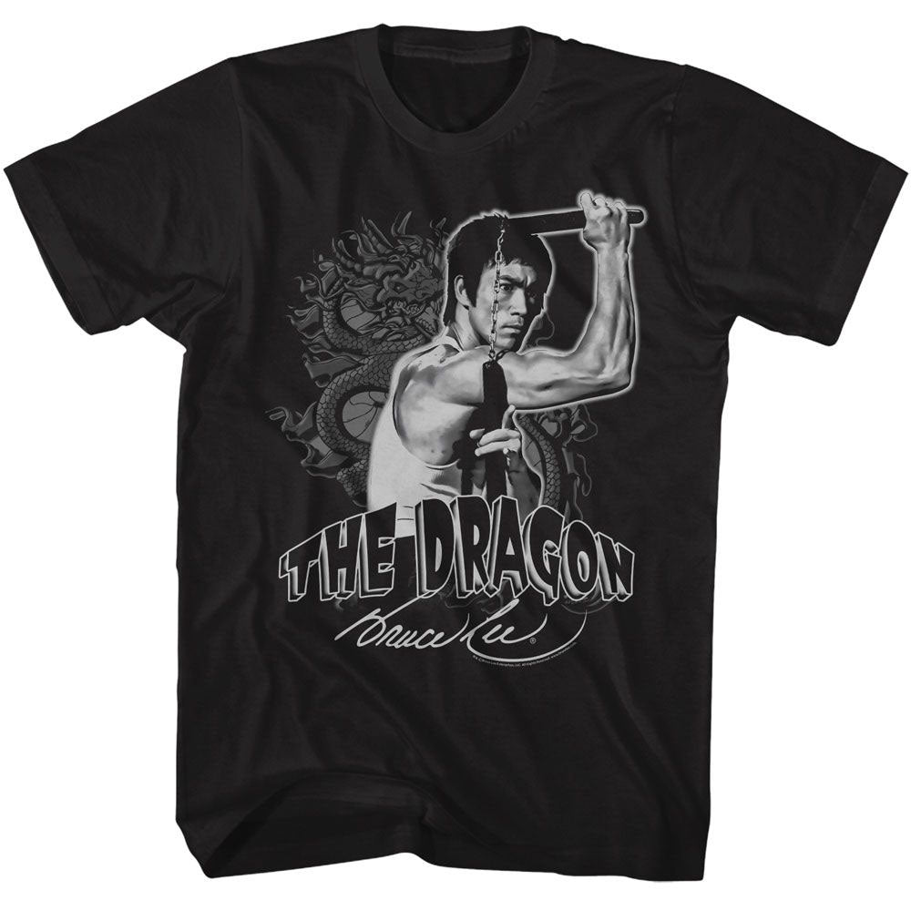 Bruce Lee Bruce Lee Dragon And Nunchucks T-shirt