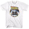 Bttf Logo And Car Circle T-shirt