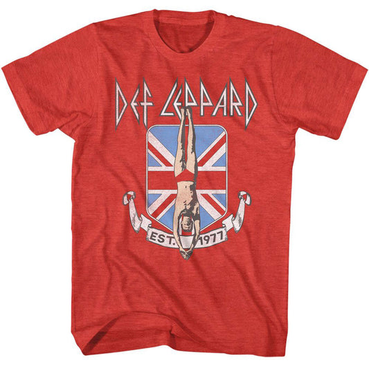 Def Leppard Diver Union Jack T-shirt