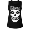 Misfits Logo Outline Skull Womens Tank