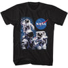 Nasa 3 Astronauts And Meatball Logo T-shirt