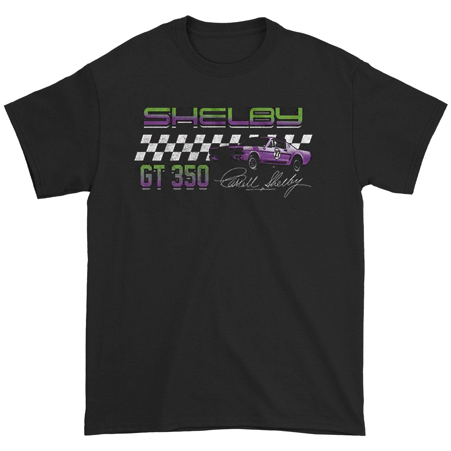 Carroll Shelby Gt 350 Racing Front Back T-shirt