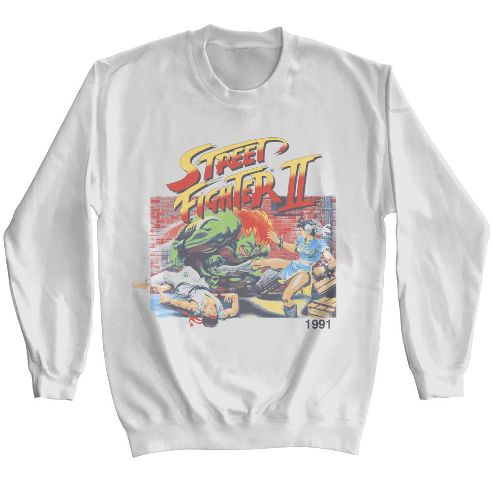 Street Fighter Street Fighter Faded Sf2 Sweatshirt