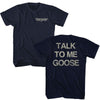 Top Gun Talk To Me Front And Back T-shirt