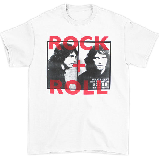 Rock + Roll Jim Morrison Mug Shot Slim Fit T-shirt