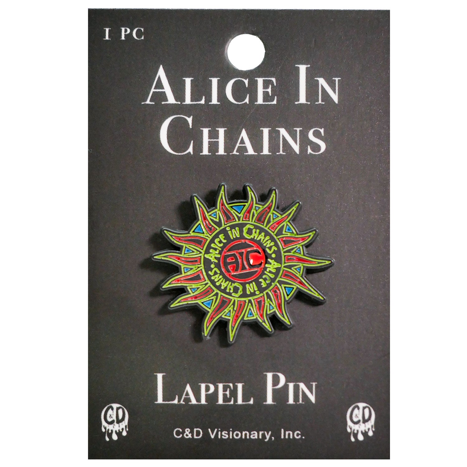 Sun Logo Pewter Pin Badge