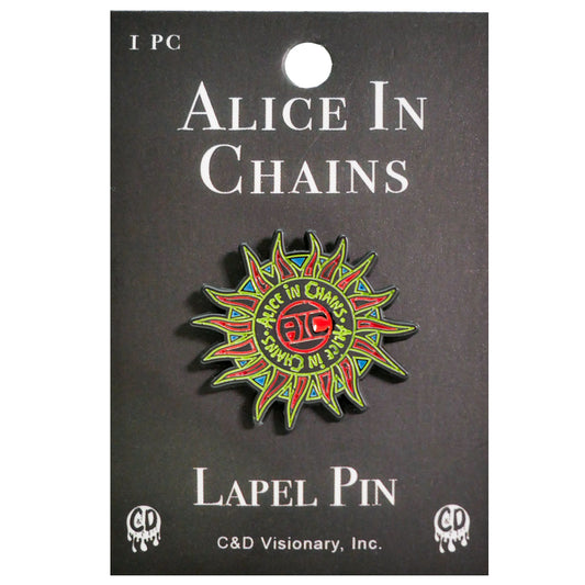 Alice In Chains Sun Logo Pewter Pin Badge