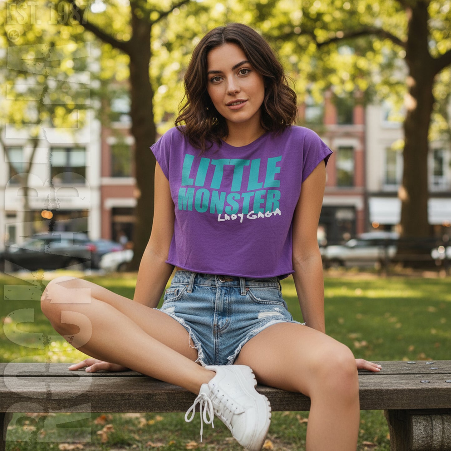 Little Monster Oversized Crop Top Junior Top