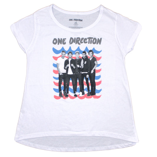 Blue & Pink Waves Junior Top