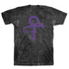 Purple Love Symbol Washed Tee Tie Dye T-shirt