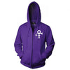 Symbol Zip Hoodie Zippered Hooded Sweatshirt