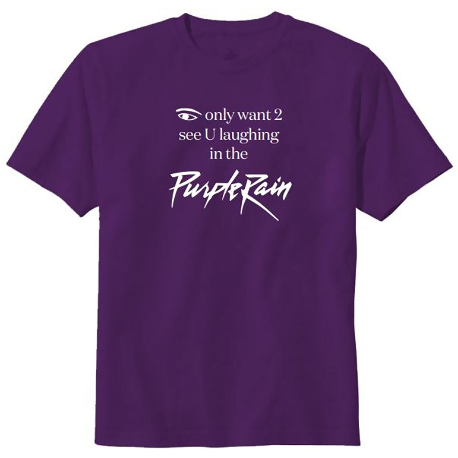 Prince Laughing In The Purple Rain Tee T-shirt