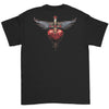 Pocket Logo With Dagger Heart Back Design T-shirt