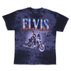 Sitting On Motorcycle Tie Dye T-shirt