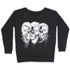 Photo Negative On Black Crewneck Sweatshirt Sweatshirt