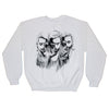 Photo Negative On White Crewneck Sweatshirt Sweatshirt