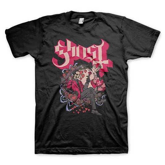 Ghost Valentine's Day Lounge T-shirt Front
