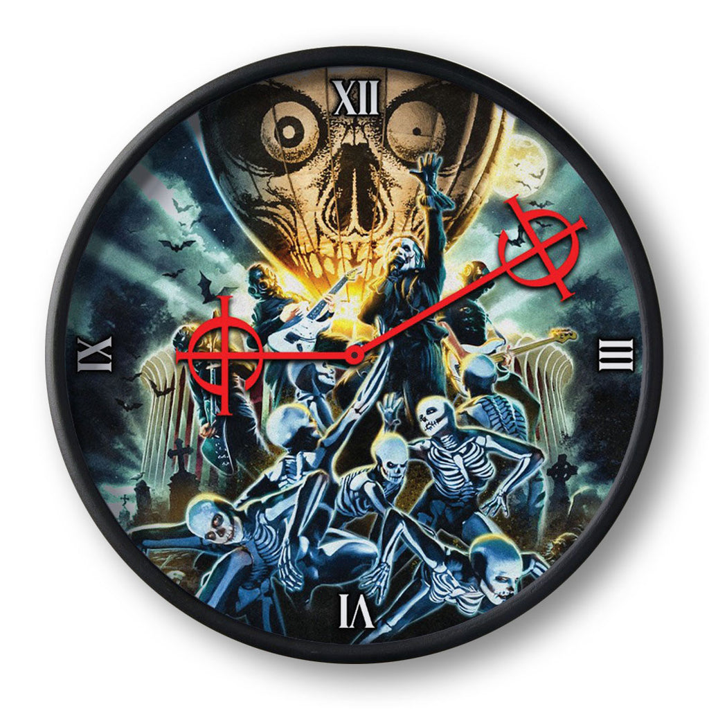 Ghost Rider Clock Ghost Rite Here Rite Now (Rockabilia Exclusive) Wall Clock | Ghost ...