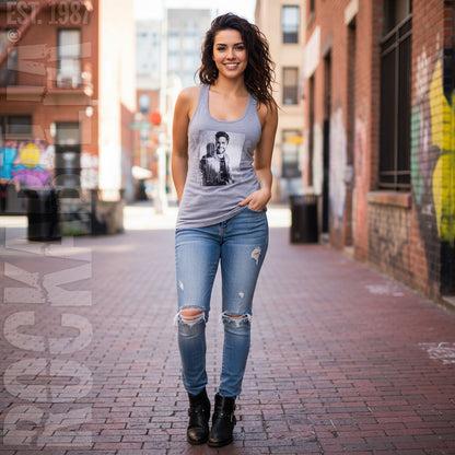 Boxed Photo & Logo Womens Tank