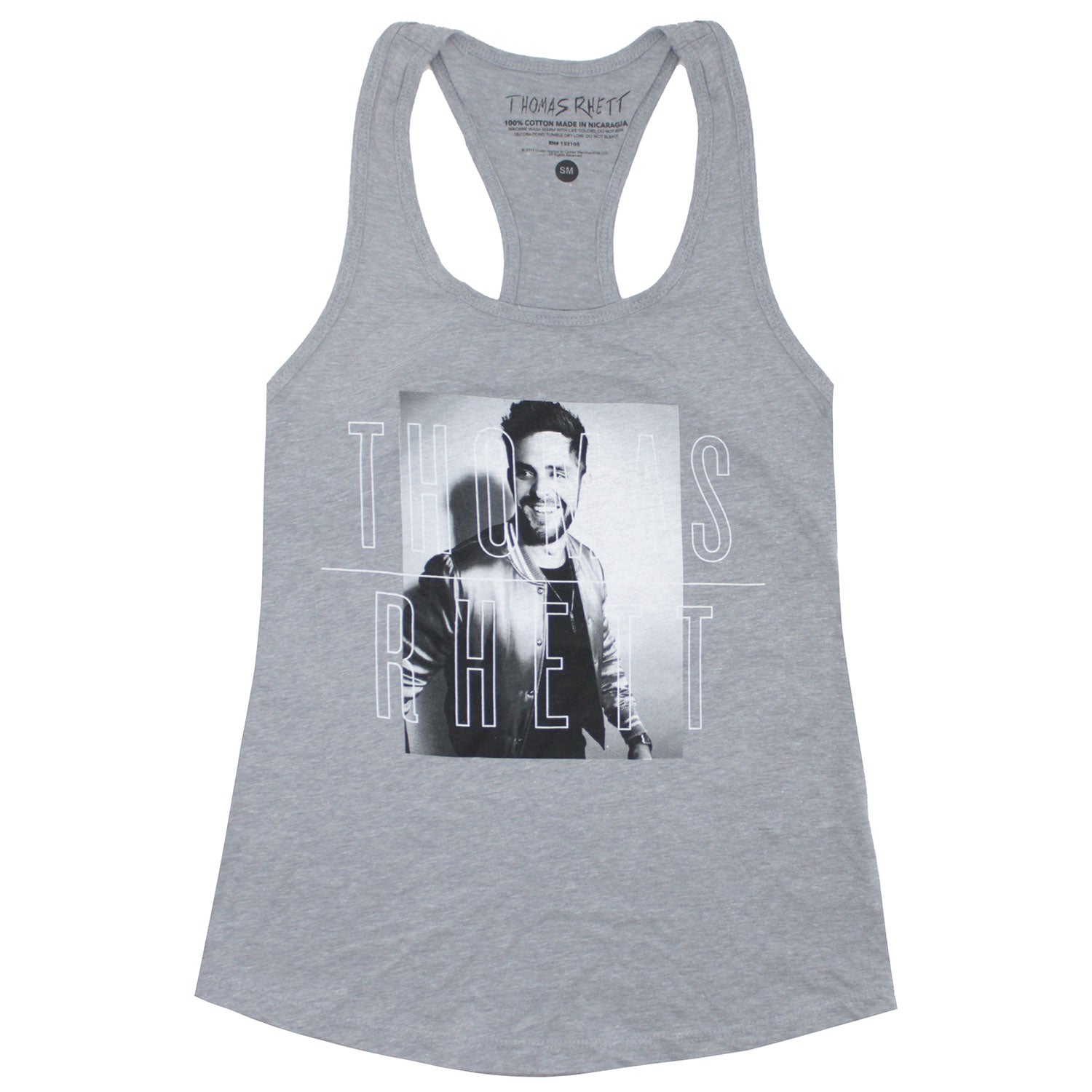 Thomas Rhett Boxed Photo & Logo Womens Tank Front