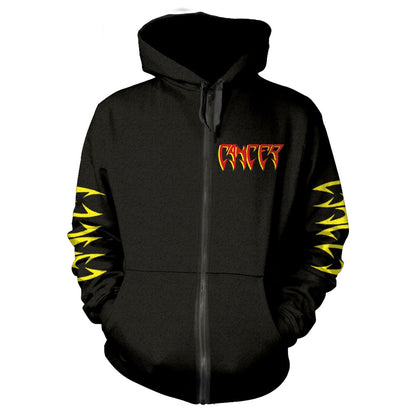 Cancer To The Gory End Zippered Hooded Sweatshirt