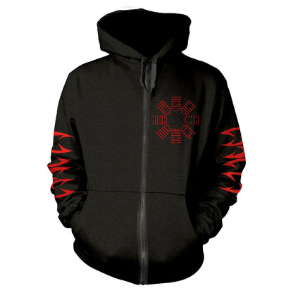 Cancer Shadow Gripped Zippered Hooded Sweatshirt