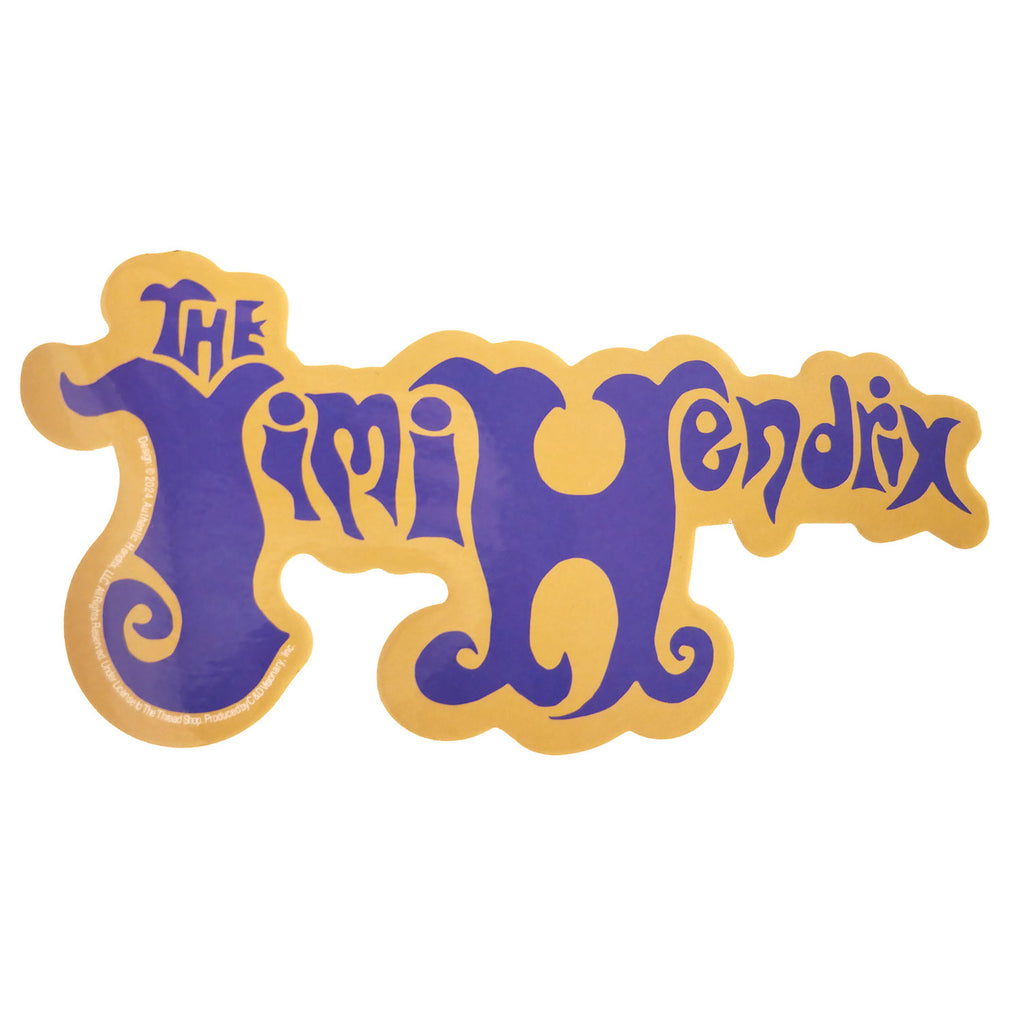 Jimi Hendrix Logo Sticker 453267 | Rockabilia Merch Store