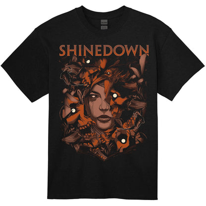 shine down monsters Shinedown My Monsters Are Real by Wildner Lima (Rockabilia Exclusive) T-shirt