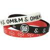 OM&M Logos 3 Pack Rubber Bracelet