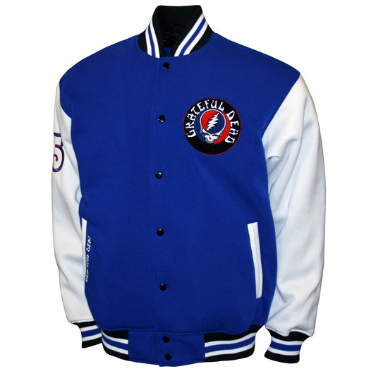 Grateful Dead Varsity Fleece Jacket Varsity Jacket Front