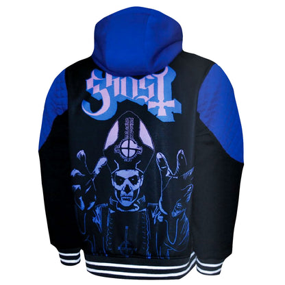 Double Knit Hoodie Zippered Hooded Sweatshirt