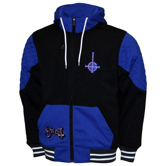 Double Knit Hoodie Zippered Hooded Sweatshirt