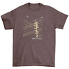 Wire Birds On Super Soft Heather Brown Slim Fit T-shirt