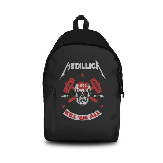 Seek Destroy Metal Militia Kill 'Em All Graphic Daypack Backpack
