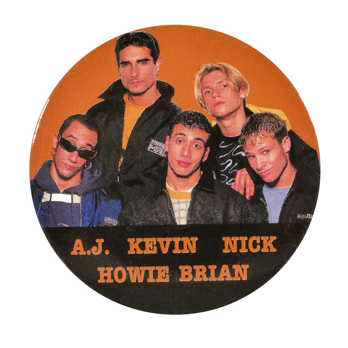 Backstreet Boys A.J. Kevin Nick Howie Brian Button