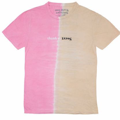 thank u, next Sweettener World Tour (Unbelievably Soft Tie-Dye) Slim Fit T-shirt