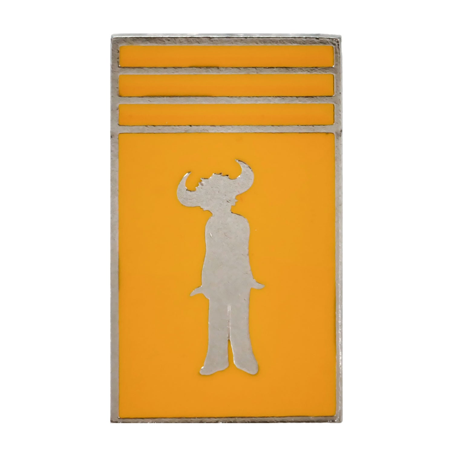 The Buffalo Man Pewter Pin Badge