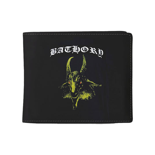 Yellow Goat With Red Eyes Wallet Bi-Fold Wallet